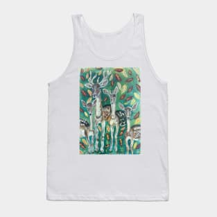 familly of deer Tank Top